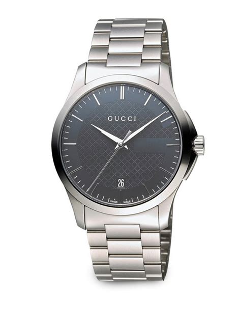 gucci men's stainless steel watch|gucci g timeless watch 40mm.